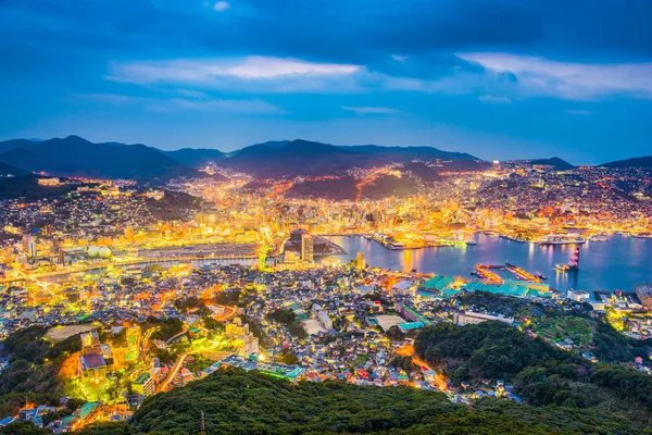 Nagasaki, Japão Cidade Skyline — Fotografia de Stock