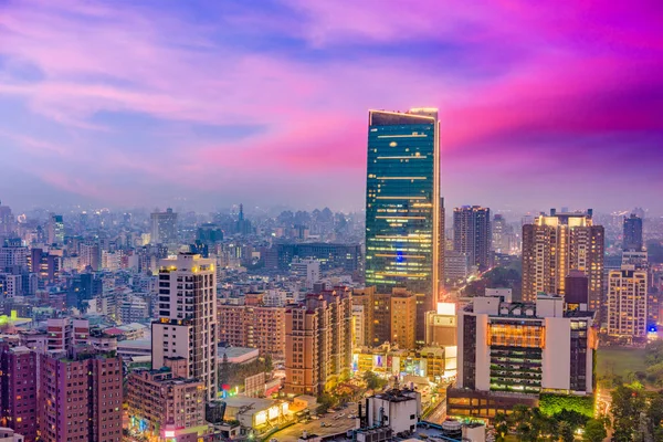 Taichung, Taiwan Skyline — Fotografie, imagine de stoc