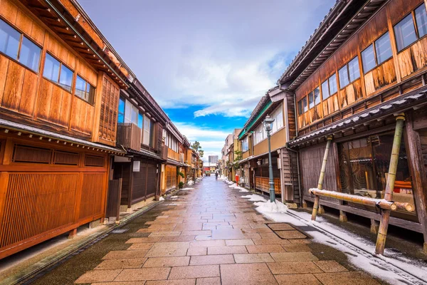 Kanazawa, Japonya tarihi bölgesi — Stok fotoğraf