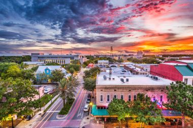 Gainesville, Florida, USA Skyline clipart
