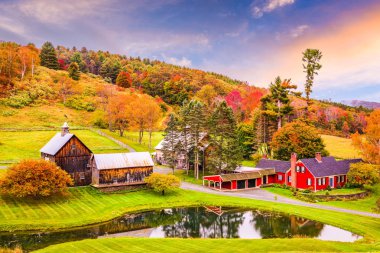 Kırsal sonbahar Vermont