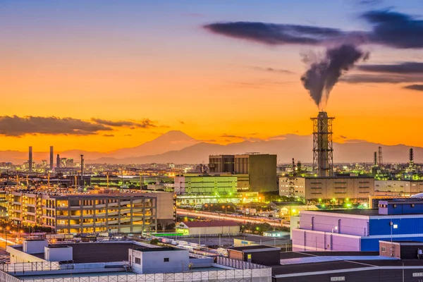 Továrny Kawasaki, Japonsko — Stock fotografie