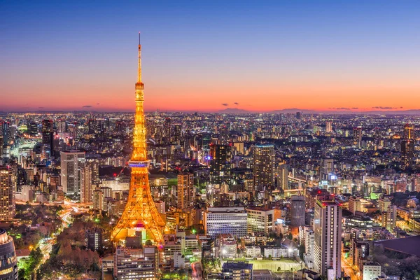 Tokyo, skyline del Giappone — Foto Stock