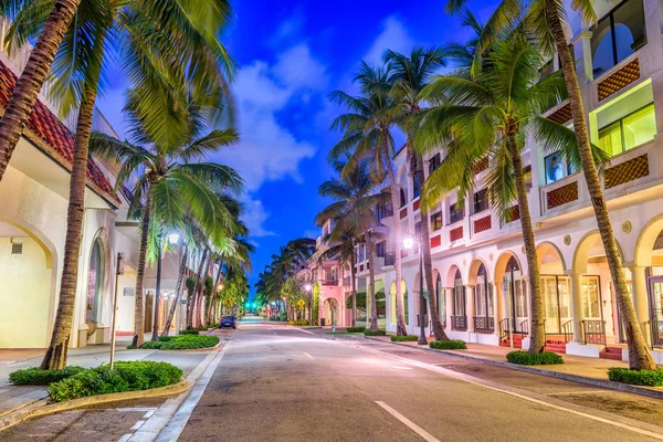 Vale la pena Ave Palm Beach — Foto de Stock
