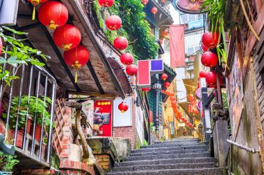 Jiufen Tayvan adımları