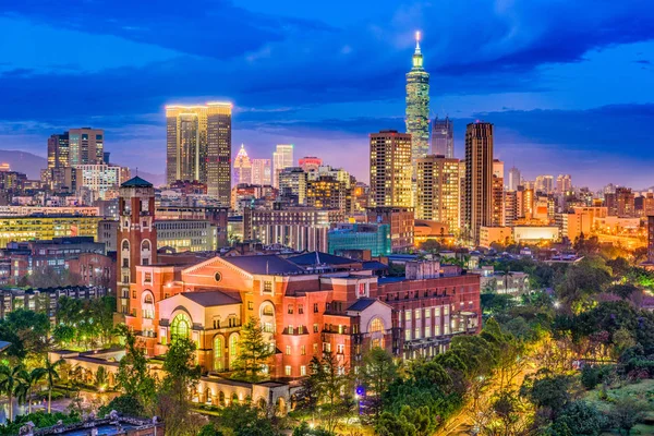 Taipei, Taiwan Skyline — Stockfoto