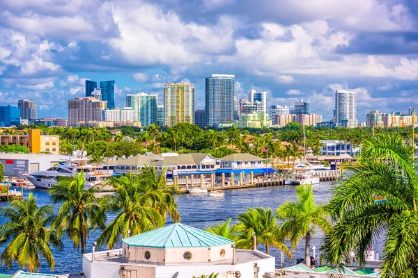 Fort Lauderdale Florida Zskyline — Stockfoto