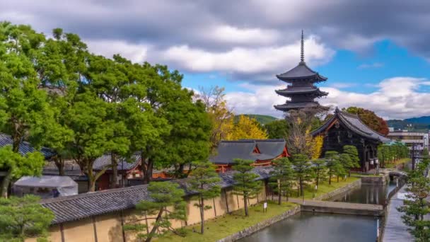Pagode de Toji em Kyoto — Vídeo de Stock