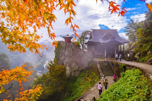 Yamadera της Ιαπωνίας το φθινόπωρο — Φωτογραφία Αρχείου
