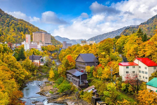 秋の定山渓県 — ストック写真