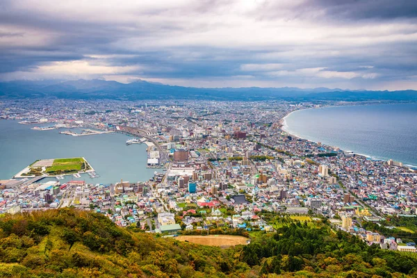 Hakodate, Hokkaido, Japón skyline otoño . —  Fotos de Stock