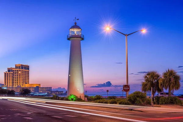 Biloxi Μισισιπή Φάρος — Φωτογραφία Αρχείου