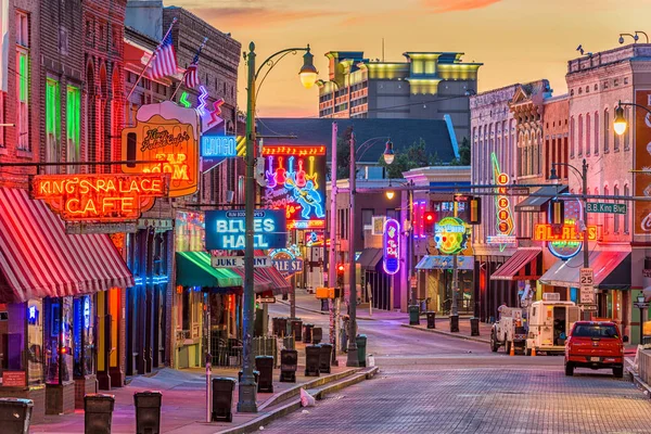 Beale Street Memphis w stanie Tennessee — Zdjęcie stockowe
