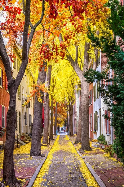 Strade di autunno di Philadelphia — Foto Stock