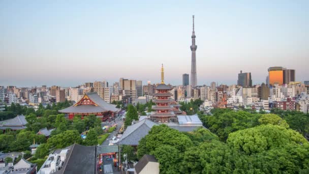 Skyline Tokyo, Japán — Stock videók