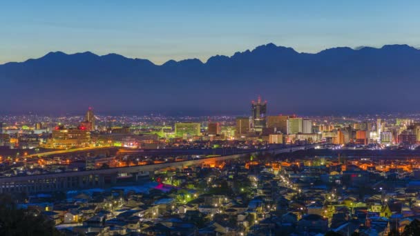 Toyama, Japão Skyline — Vídeo de Stock