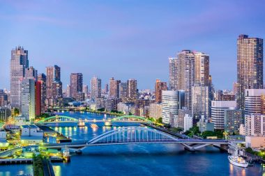 Tokyo, Japonya Sumida Nehri