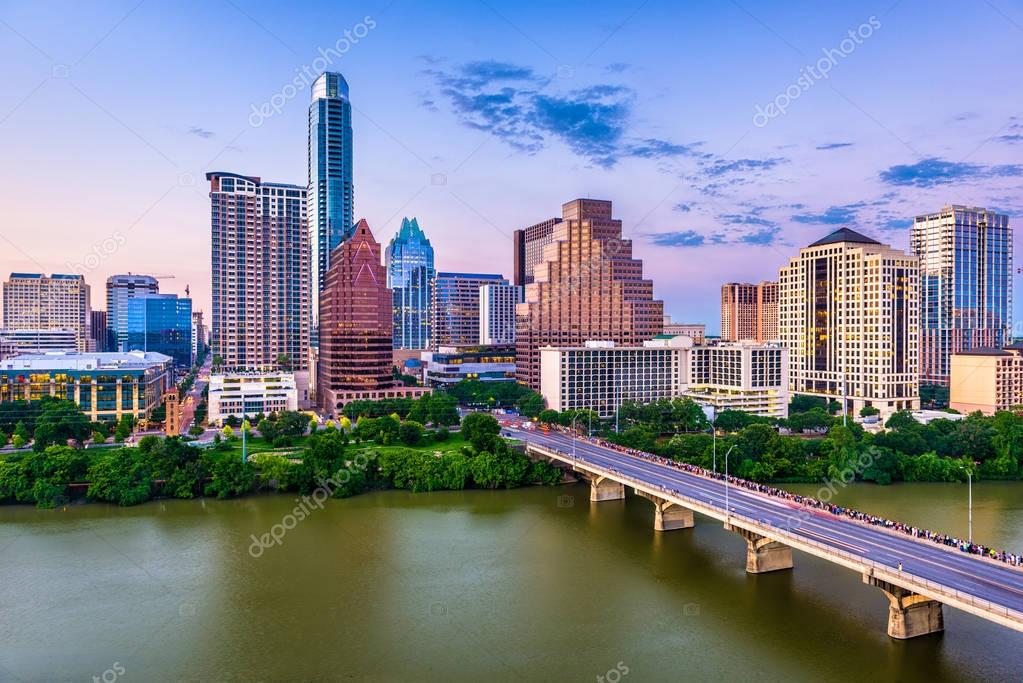 Austin, Texas, USA downtown skyline.