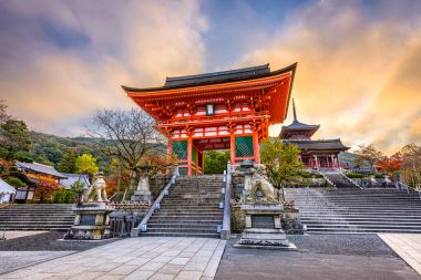 Kyoto, Japan Temple clipart