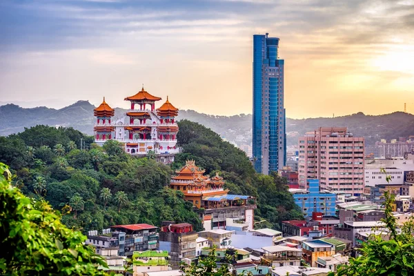 Keelung, Tajwan Skyline — Zdjęcie stockowe