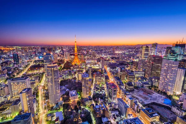 Tokyo, Japonya cityscape — Stok fotoğraf
