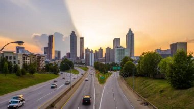 Atlanta, georgia şehir manzarası.