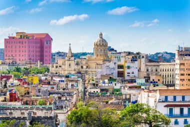 Havana, Küba'da şehir manzarası.