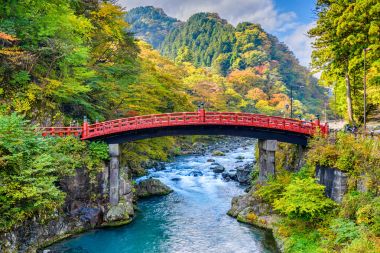 Shinkyo köprü Japonya
