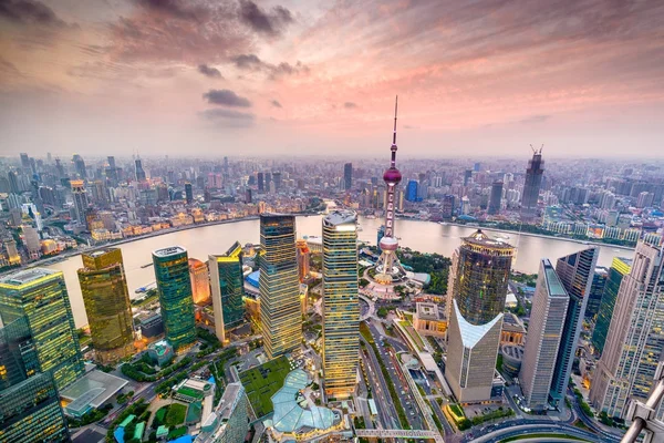 Shanghai, China Stadtbild — Stockfoto