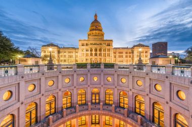 Austin, Texas, ABD Teksas Eyaleti Meclis Binası.