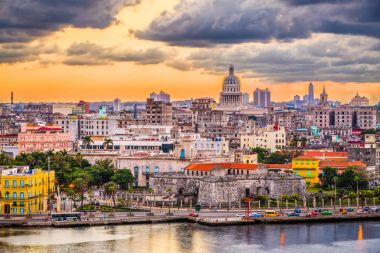 Havana, Küba'da şehir manzarası.