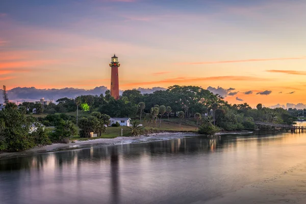 Jupiter belépő Light House — Stock Fotó