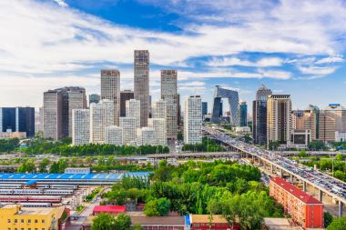 Beijing günbatımı sahne