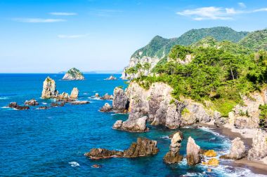 Omijima Island, Yamaguchi, Japonya 