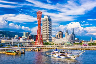 Kobe, Japonya liman manzarası