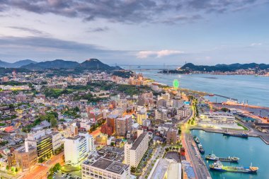 Shimonoseki, Japonya manzarası