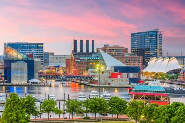 Baltimore, Maryland, ABD Skyline