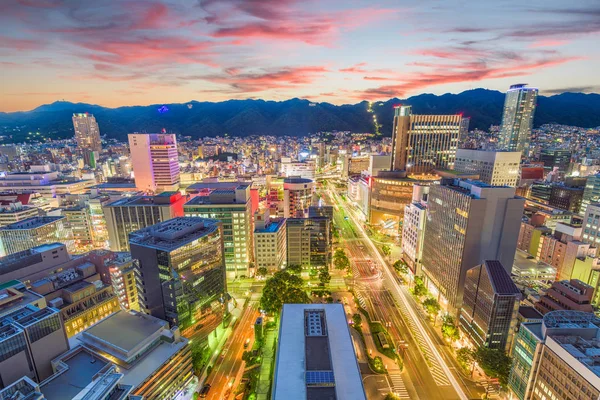 Kobe, Japonia panoramę — Zdjęcie stockowe