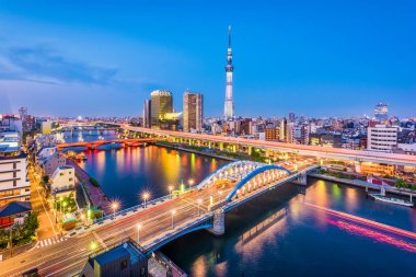 Tokyo Japonya Sumida manzarası