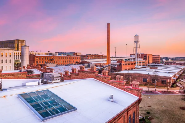 Durham Carolina Del Nord Stati Uniti Skyline — Foto Stock