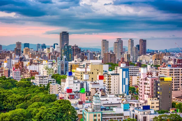 Osaka, Giappone paesaggio urbano — Foto Stock