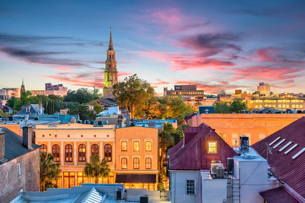 Чарлстон, Южная Каролина, США Skyline — стоковое фото