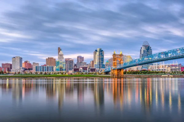 Skyline Cincinnati, Ohio, Stany Zjednoczone Ameryki — Zdjęcie stockowe