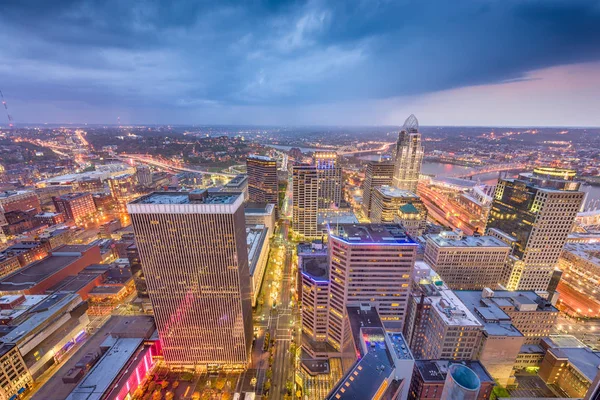 Skyline Cincinnati, Ohio, Amerikai Egyesült Államok — Stock Fotó