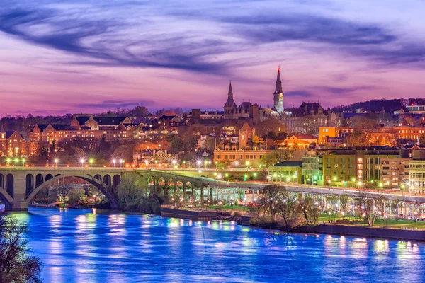 Georgetown, Washington Dc, Usa på Potomac — Stockfoto