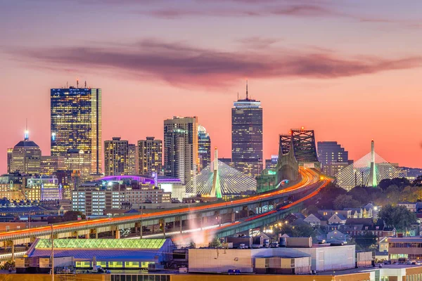 Skyline van Boston, Massachusetts, Verenigde Staten — Stockfoto