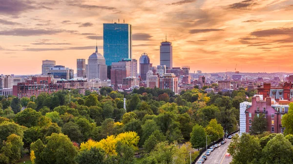 Skyline Бостон, штат Массачусетс, США — стокове фото