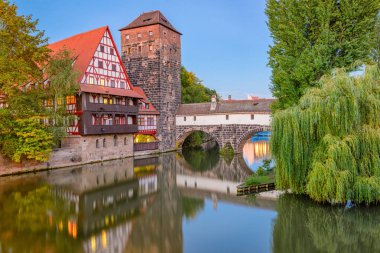 Nürnberg, Almanya Cellat köprüsünde.