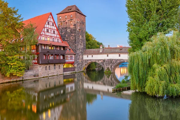 Νυρεμβέργης Γερμανία Στη Γέφυρα Δήμιος Του — Φωτογραφία Αρχείου