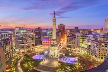 Indianapolis, Indiana, ABD Skyline